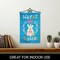 G128 Combo Pack Garden Flag Hanger 14IN & Garden Flag Happy Easter Rabbit Gnome with Eggs 12x18IN Printed Double Sided Blockout Fabric
